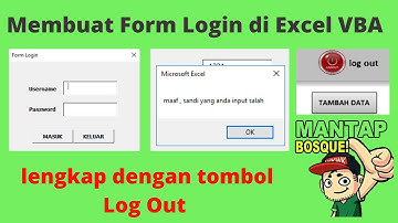 Membuat Form Login dan Logout di Excel VBA