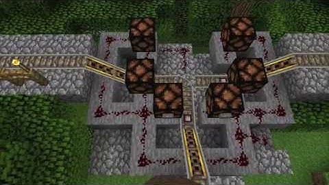 Mineacraft Spangoria - 3 Way Rail Junction