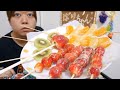 【カリカリパリパリ】フルーツ飴　いちご&キウイ&みかん&レモン【失敗した】