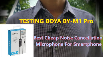 TESTING BOYA BY-M1 Pro Mic. Does It Really  Reduce Background Noise?