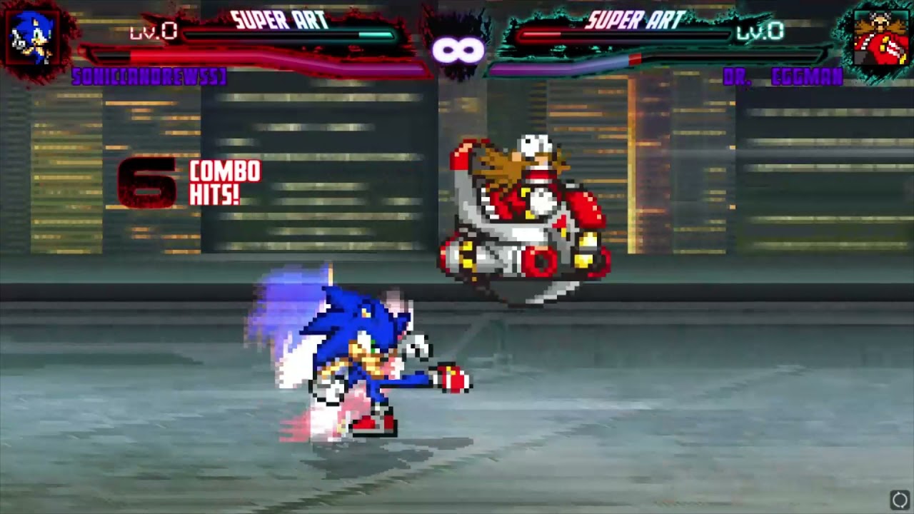 Sonic Vs Dr Eggman Mugen Battle Youtube