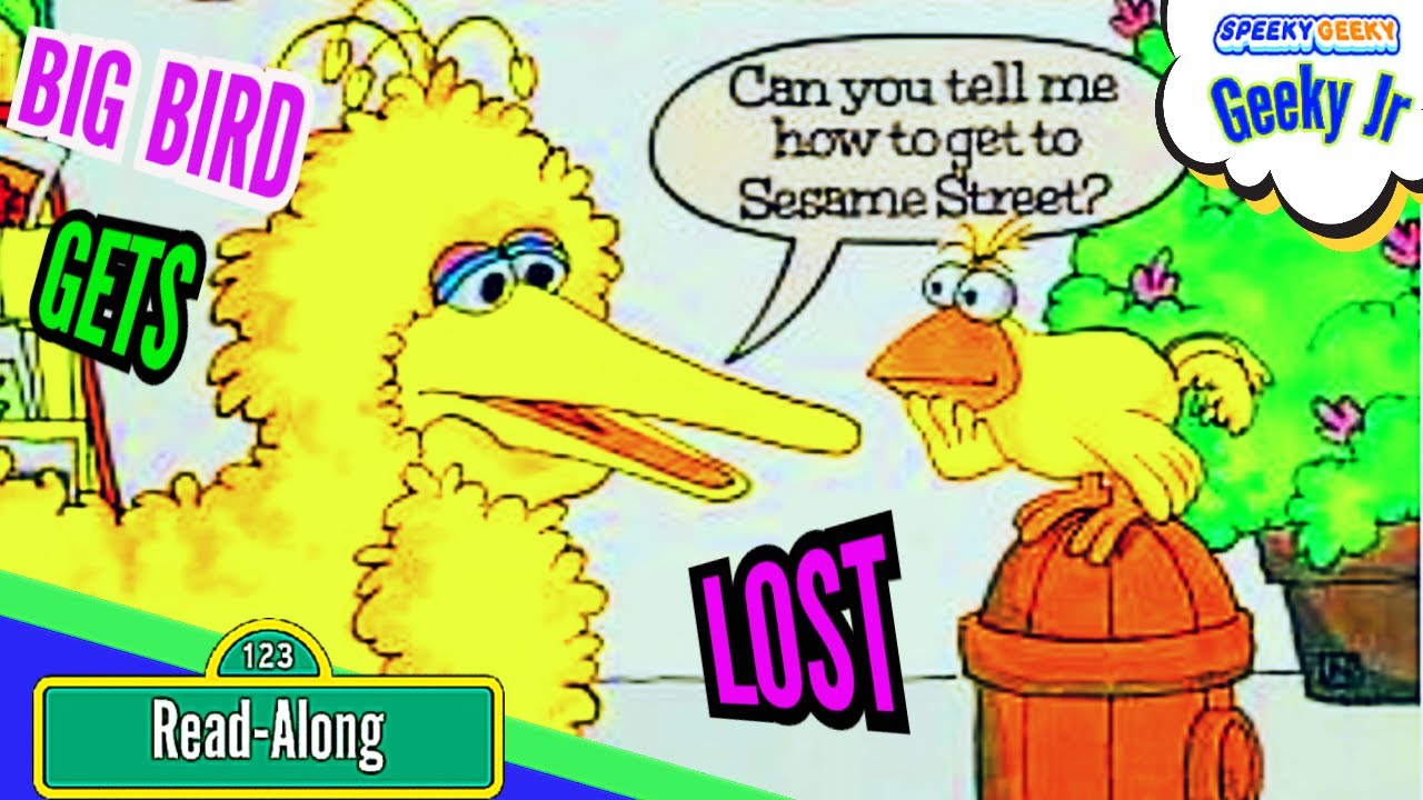 SESAME STREET BIG BIRD GETS LOST ~ Kids favorite books ~ BIG BIRD
