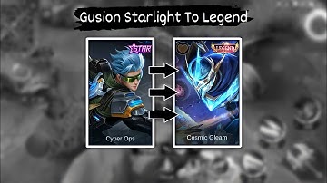 Gusion Starlight To Legend Skin Script Full Effect With Sound | Mobile Legends