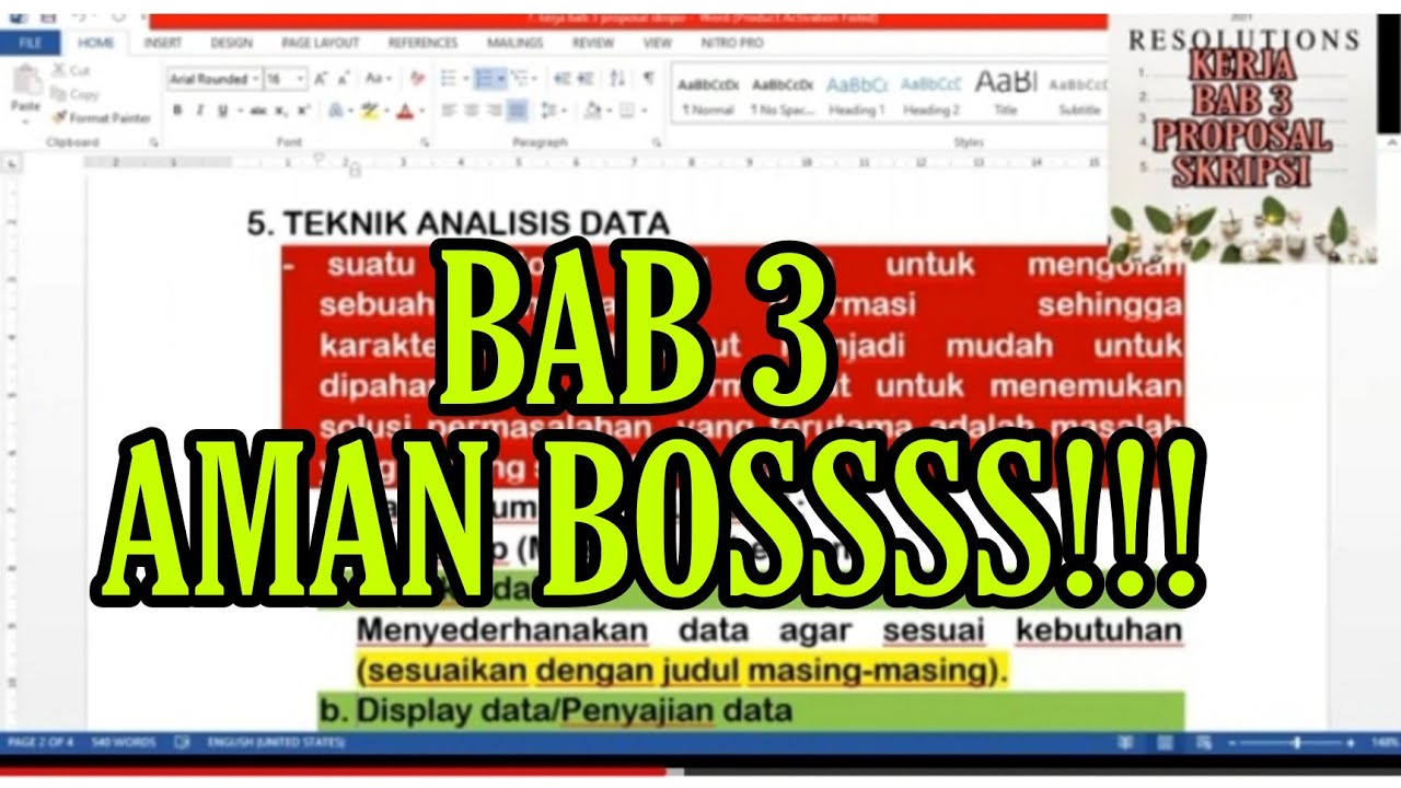 Menyusun BAB III Proposal Skripsi  Kualitatif dan Kuantitatif  Tips Skripsi Bab 3