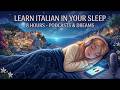 Learn Italian While You Sleep 8 HOURS A1 A2 Beginner Podcast Gentle Piano Music