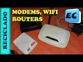 Que hay dentro de MODEMS ROUTERS y wifi  RECICLADO