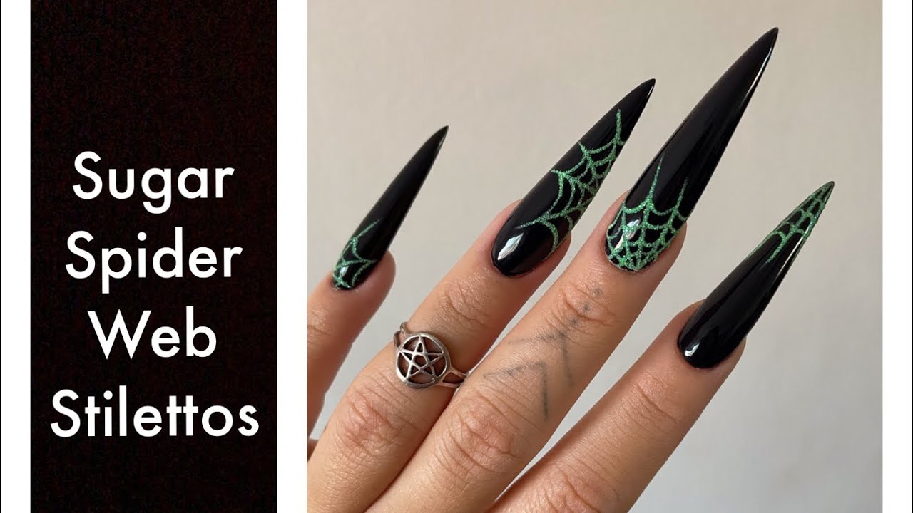 3. Halloween Nail Art: Sugar Spun Spider Webs - wide 6