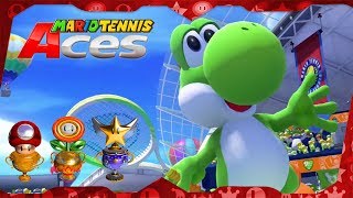 All Tournament Cups (Yoshi gameplay) | Mario Tennis Aces for Switch ᴴᴰ