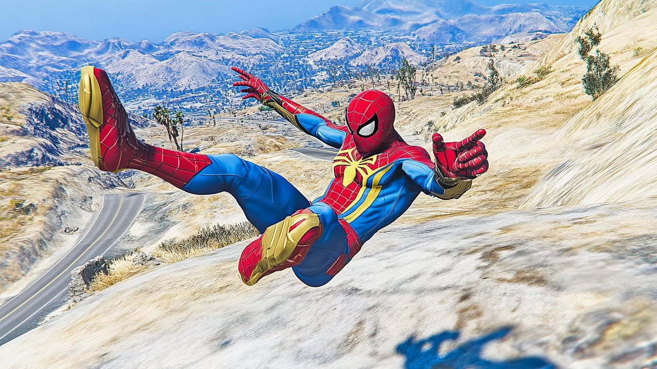 SPIDERMAN Has The CRAZIEST Fails In GTA - GTA Spider-Man Fails