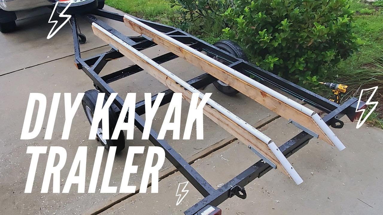 DIY KAYAK TRAILER!! How to RESTORE an Old Trailer!! YouTube