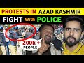 Protest in azad kashmir public vs police pakistani public reaction on kashmir issue real tv viral