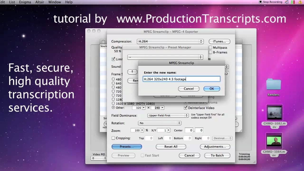 mpeg streamclip avi to mp4