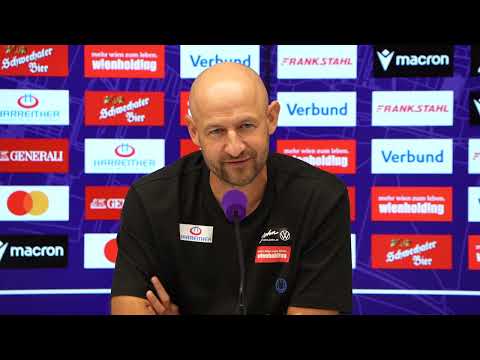 Video: Stephan Helm (Trainer FK Austria Wien) - die Pressekonferenz nach dem Spiel gegen TSV Hartberg