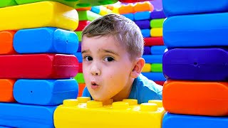 Play Area Compilation. Pretend Play Construction Worker, Hairdresser, Cashier. Funny Video for Kids. screenshot 5