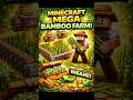 MEGA BAMBOO FARM in Minecraft! 😱 Unlimited Fuel &amp; XP #minecraft #netherite #viral #giantbamboo