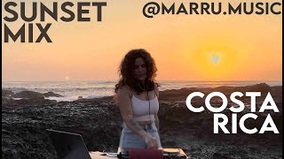 MARRU - Indie, Melodic, Progressive House DJ Mix 2024 @Playa Langosta, Costa Rica [Sunset DJ Mix]