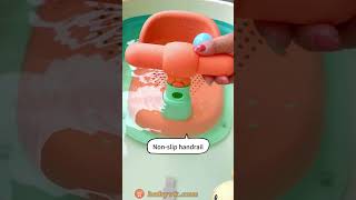 Is Your Baby's Bath Time a Slippery Situation? Try the Non-slip Baby Shower Seat #babycare #cutebaby screenshot 3