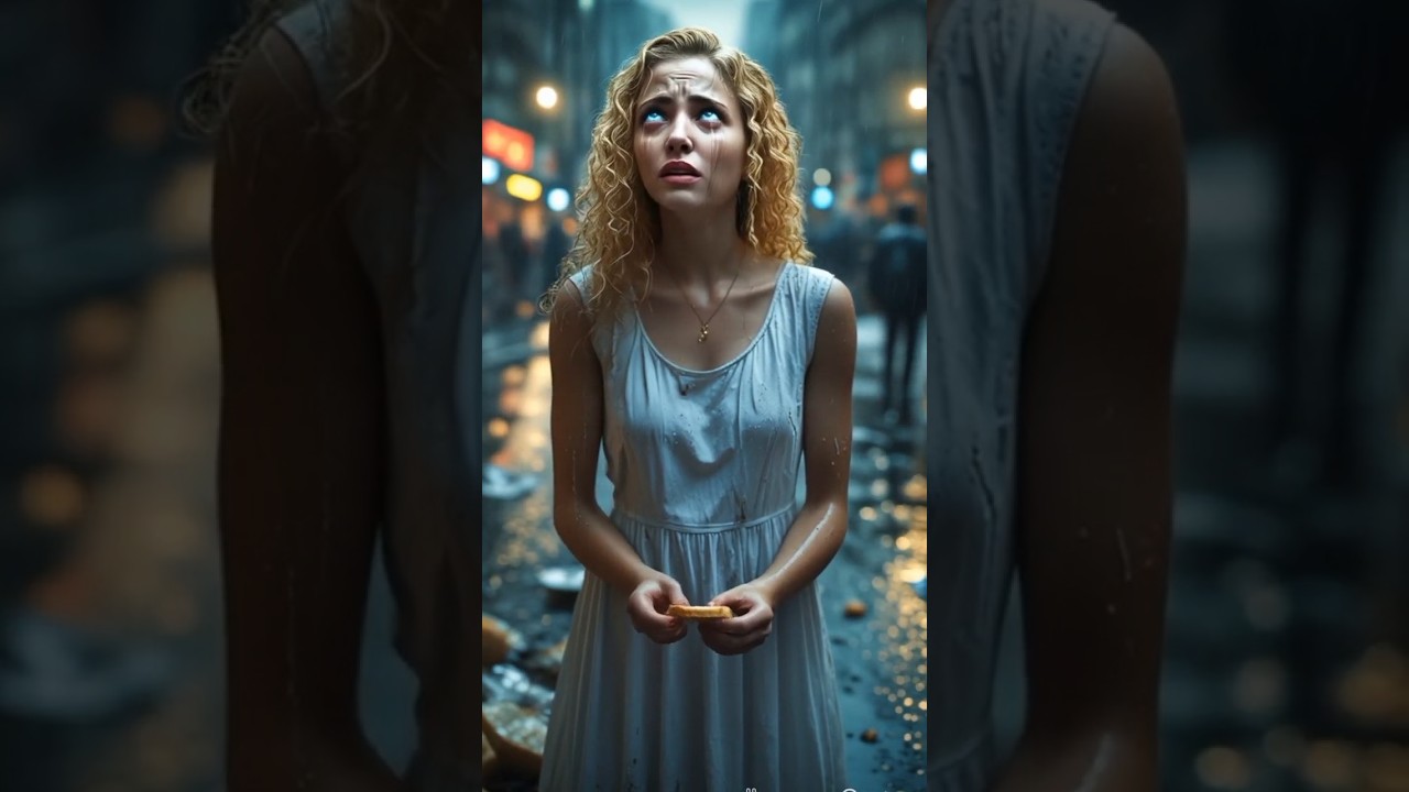humanoid Robot Girl Became Human… And Her First Sight Was Hunger in Our World 💔🤖🍞”#shorts#sad#viral
