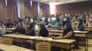 Inside a class at SIMC, Pune