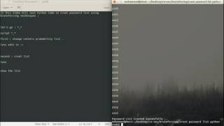 Creating Passwords List Python Code -Test