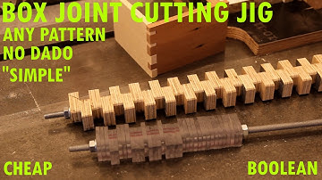 35 bit Mechanical Programmable pattern tablesaw no dado any width box joint cutting jig