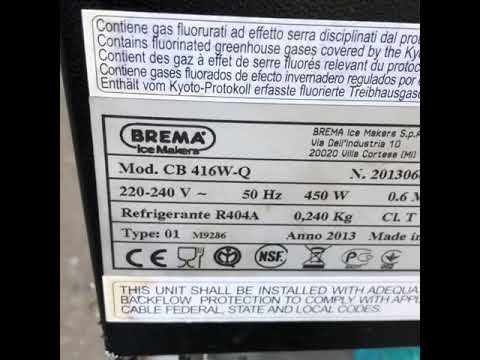 Б-у ледогенератор Brema CB 416W Q