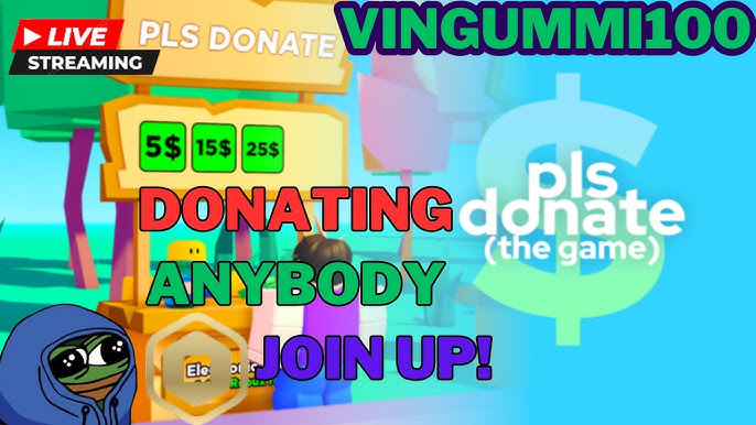 🔴LIVE: Donating Robux in PLS DONATE! The More Donated, BIGGER Future  GIVEAWAYS! Joins Are On! 
