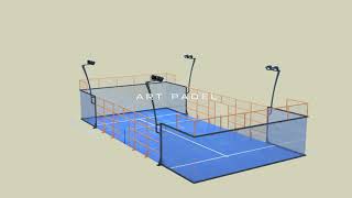 Panoramic padel court--in Door from ArtPadel Brand, from Qingdao changzho plastic industry co.,ltd