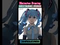 HATSUNE MIKU【20minutes Drawing】Illustration making #Shorts