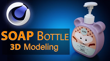 Cinema 4d Tutorial - SOAP BOTTLE, 3D Modelling bottle