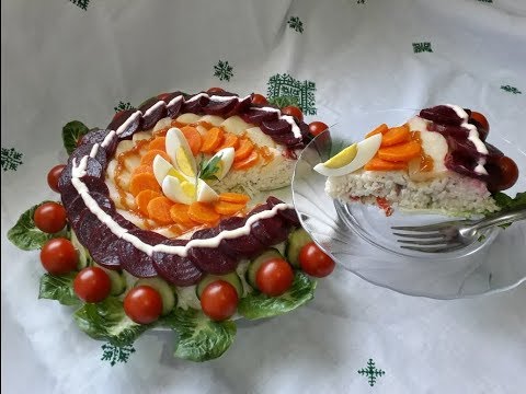 سلطة راقية بمكونات اقتصادية تقدم كمقبلة وكمرافقة للاطباق الرئيسة وللعزومات 