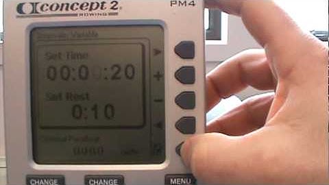 How to set up a Tabata on a Concept2 PM3 or PM4