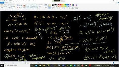 楊睿中《統計學》：Multiple Linear Regression (VII) —— Asymptotic Properties