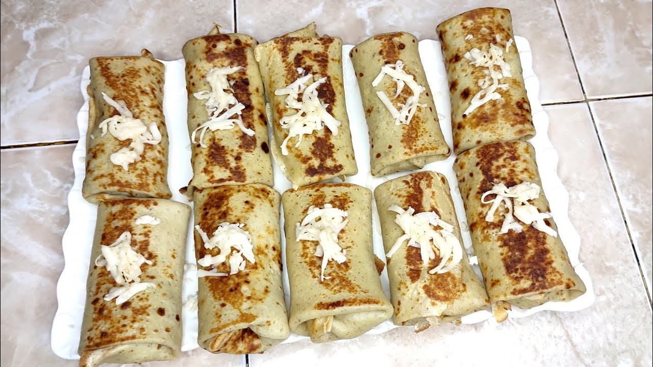 كريب مالح بحشوة الدجاج و البشاميل ولا أروع بنينة و معلكة 💯🌙