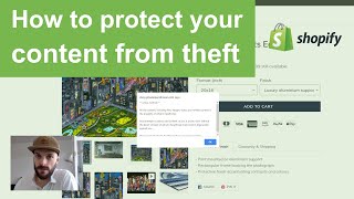 Shopify - How to protect your content from theft for free