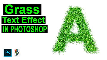 How To Create Grass Text Effect in Any Photoshop Version 2020