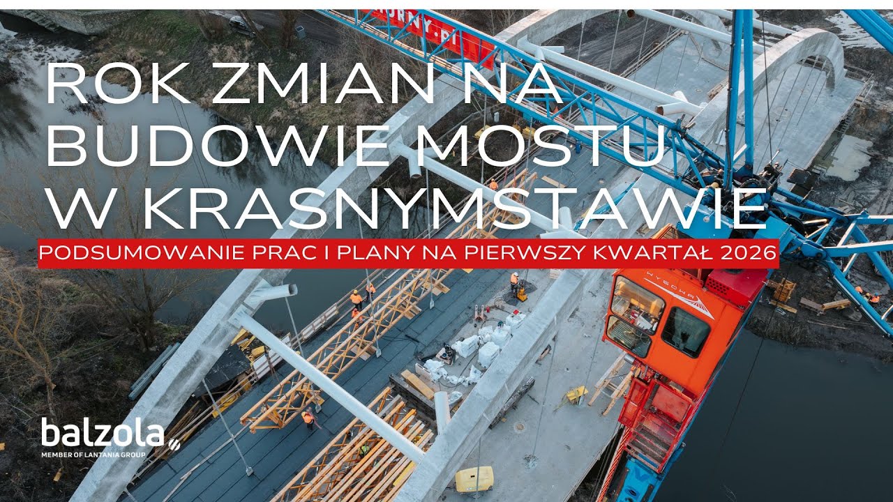 Budowa mostu w Krasnymstawie – imponujące postępy w 12 miesięcy! 🚧