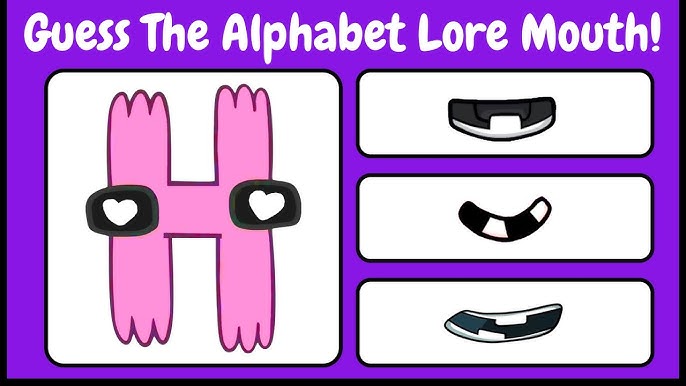 Guess that alphabet lore charter! (lowercase) - TriviaCreator