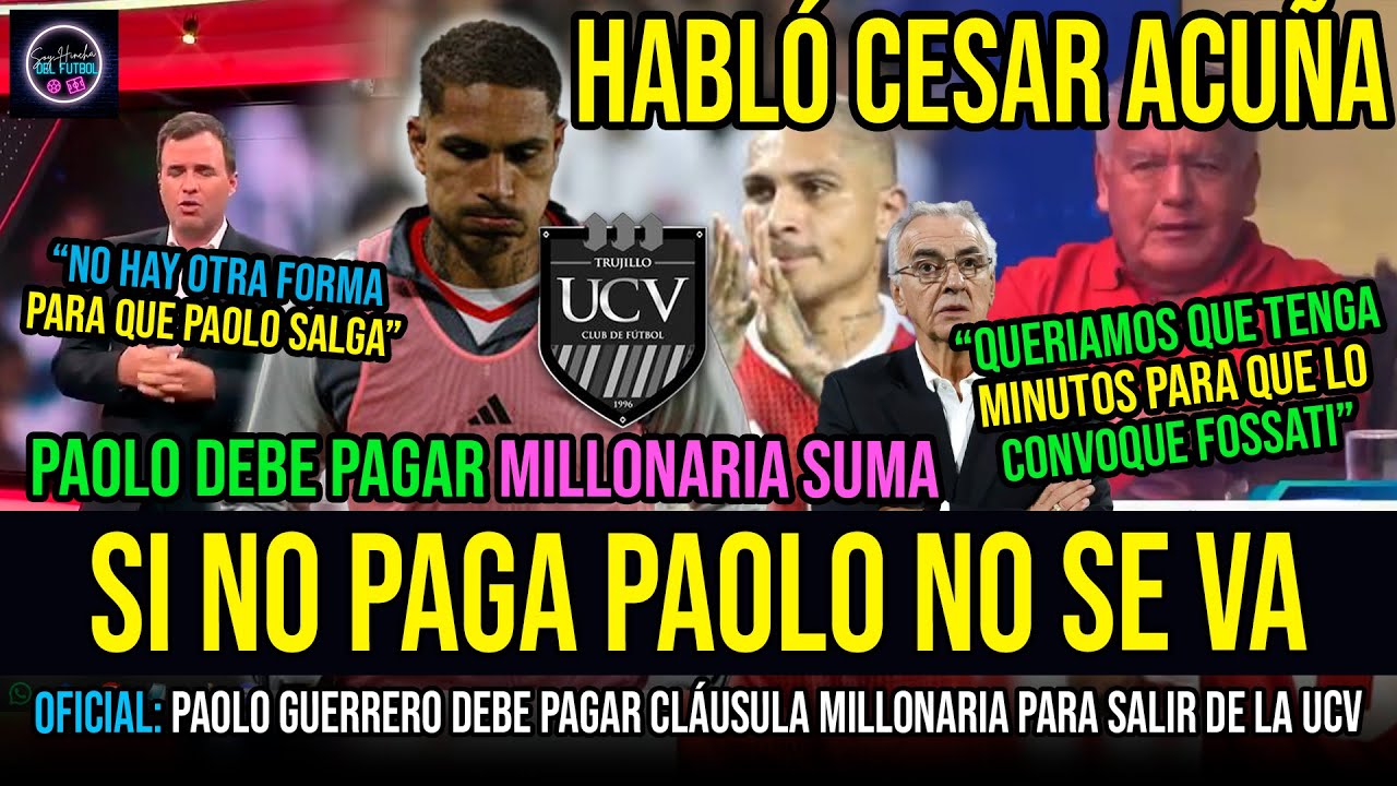 ESTA ES LA CIFRA MILLONARIA QUE PAOLO GUERRERO DEBE PAGAR PARA DEJAR LA ...