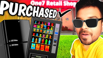 First Fridge and vending machine in Retail Store Simulator #gamingone7