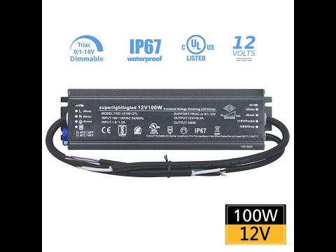 Hot sell UL-Listed Waterproof IP67 Dimming 0-10V&TRIAC Power Supply