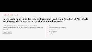 Large-Scale Land Subsidence Monitoring and Prediction Based on SBAS-InSAR Technology ... | RTCL.TV