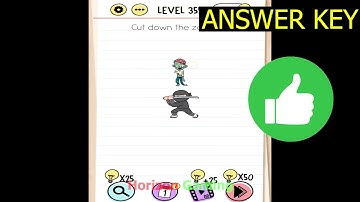 Brain Test Tricky Puzzles LEVEL 355 Cut down the zombies - Gameplay Walkthrough Android IOS