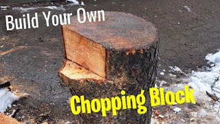 Build a Chopping Block For Spoon Carving! #woodenspoon #sloyd #greenwoodworking #choppingblock