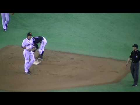 千葉ロッテ荻野貴司選手　盗塁（5月15日巨人戦東京ドーム）