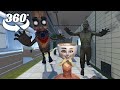 Ballerina Cappuccina Attacked by Zombies in Subway ! -  episode 1  360° VR