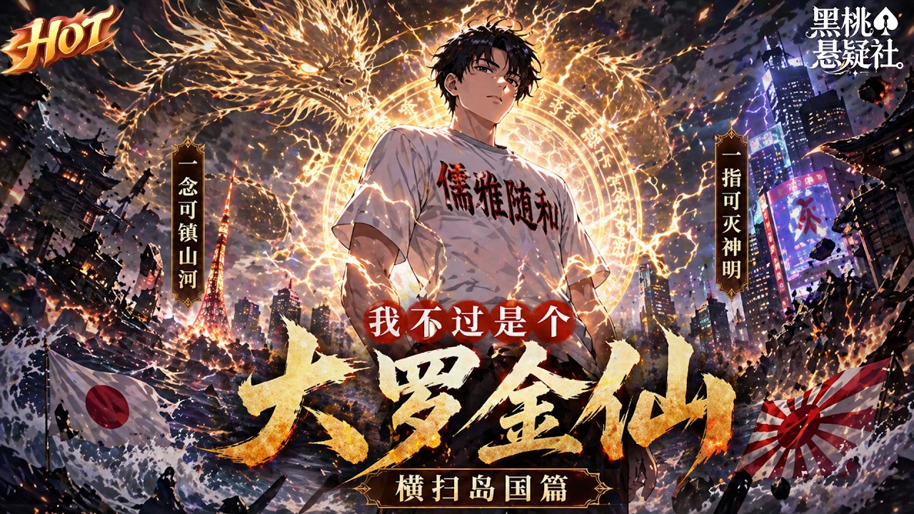 The hottest collection! “I am nothing but Daluo and the Golden Fairy: Sweeping the Island”: Ancient Daluo Jinxian joined the world, took charge with no immortal power, set foot on the right path, swept strong along the way, and conquered Sifangxiao! #热血 #搞笑 #玄幻 #黑桃悬疑社