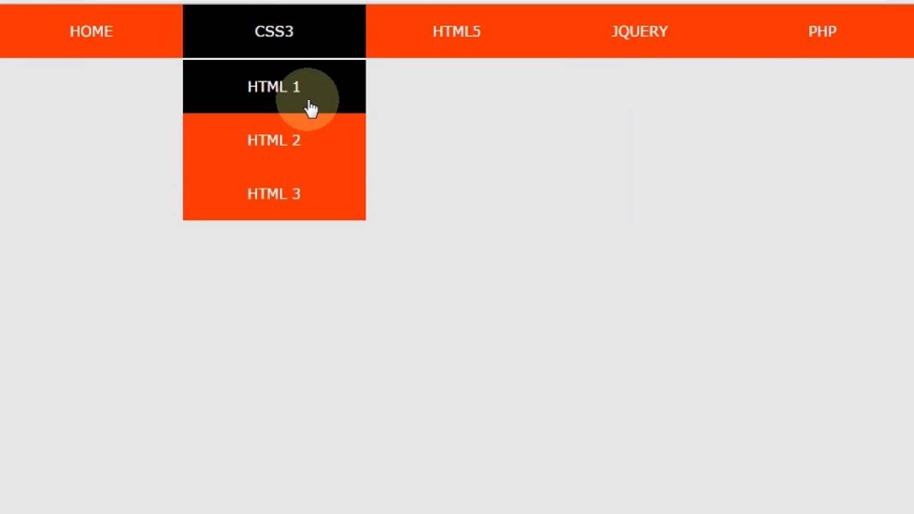 Brand New CSS3 Tricks : How To Create a DropDown Menu For Website ...