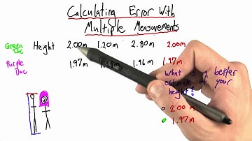 Calculating Error with Multiple Measurements 2 - Intro to Physics