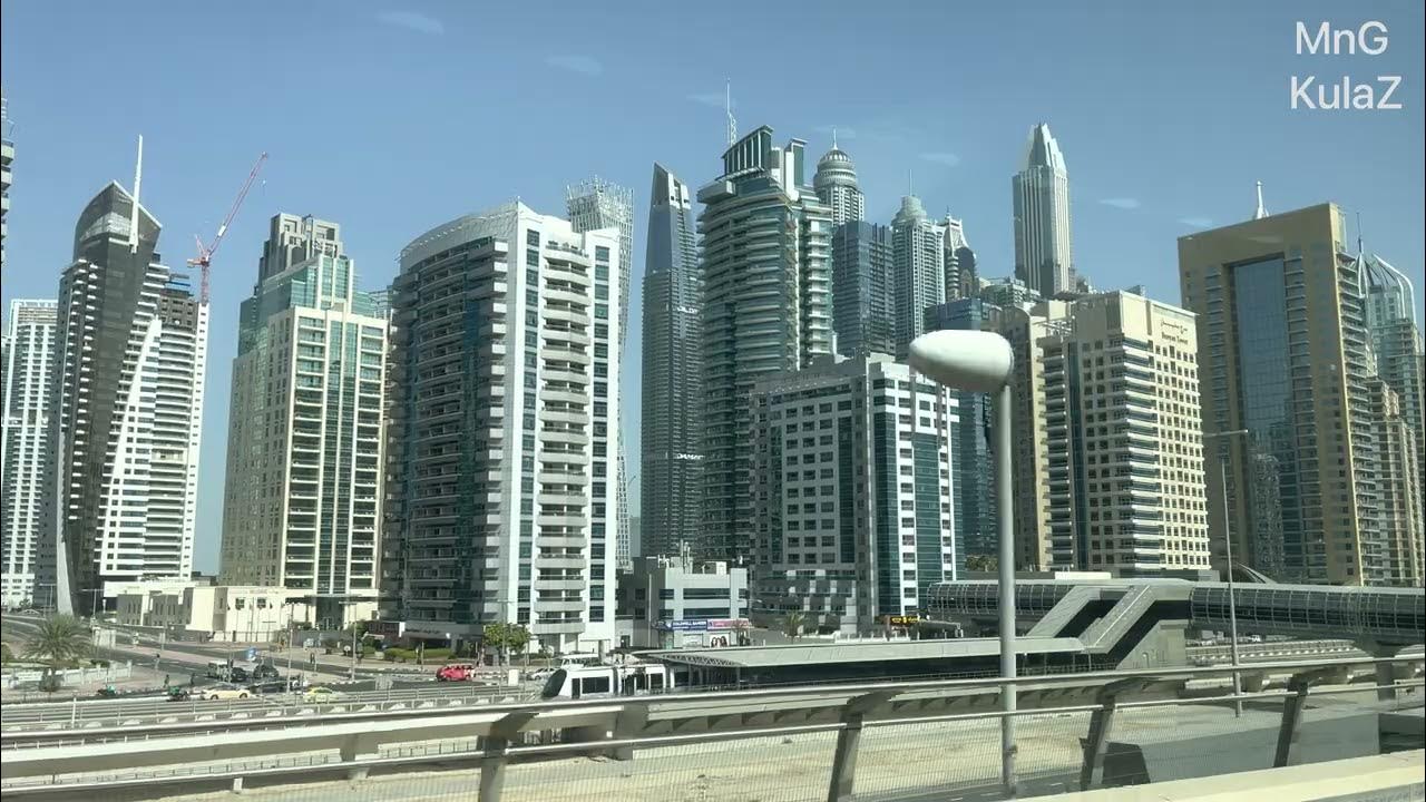 DUBAI METRO RIDE 2 DMCC METRO STATION TO SOBHA REALTY METRO STATION 2 UNITED ARAB EMIRATES